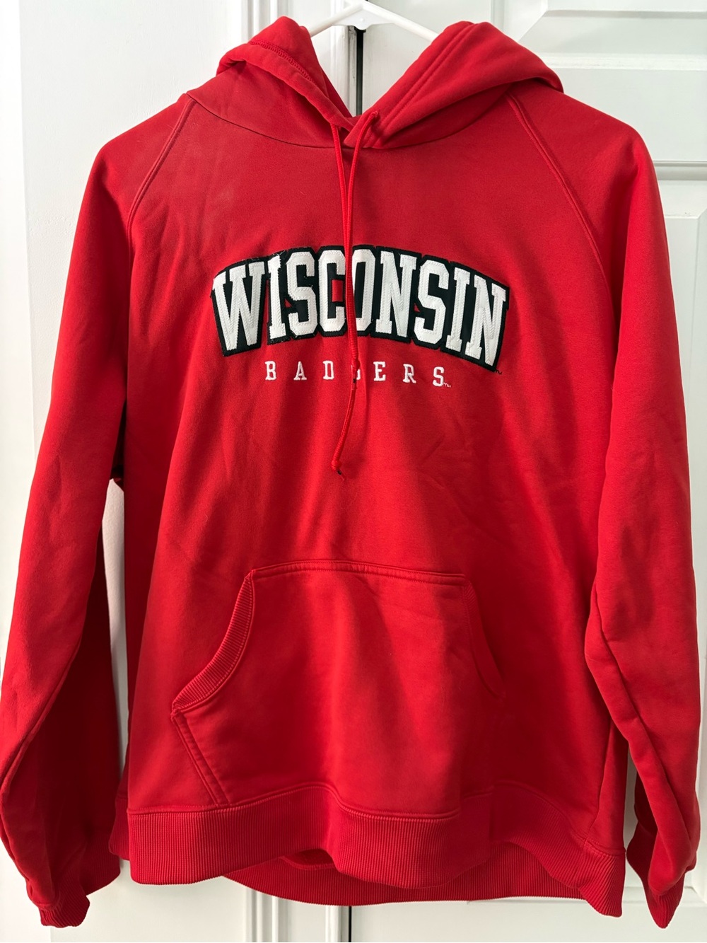 Under Armour Red Pullover Hoodie with Logo Tag